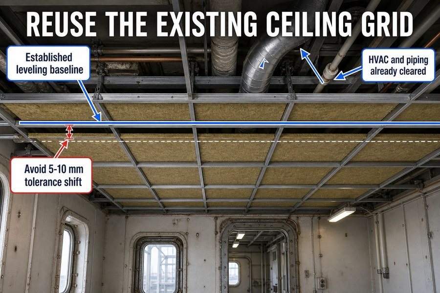 reusing-existing-suspension-grid-ceiling-panel-fit