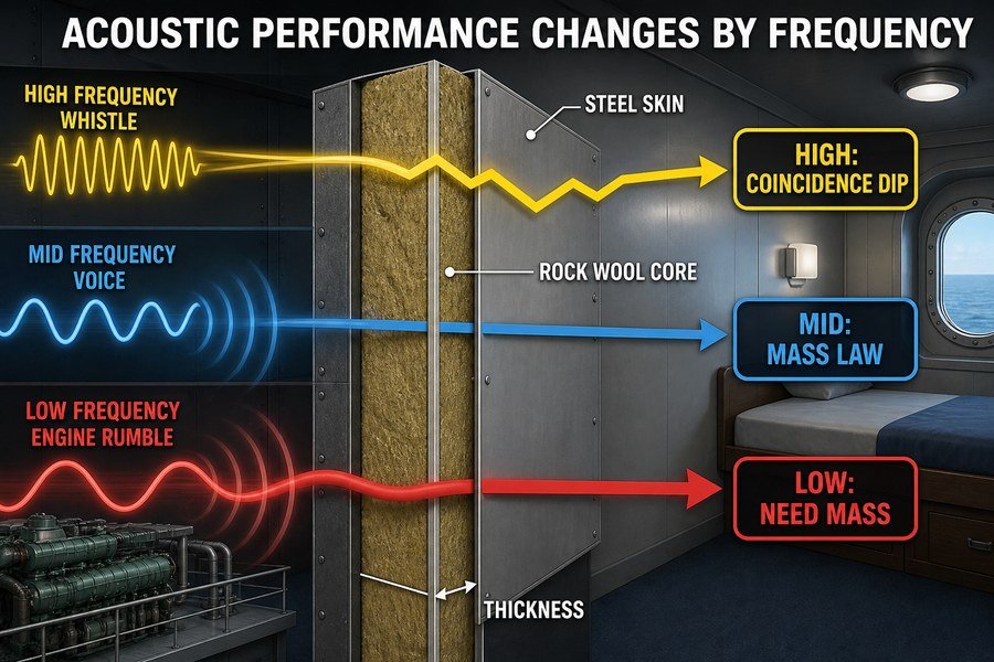 marine-accommodation-panel-acoustic-frequency-performance