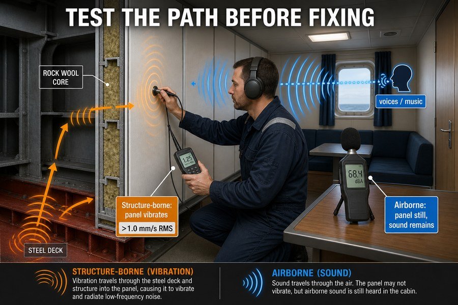 marine-cabin-airborne-structure-borne-noise-test
