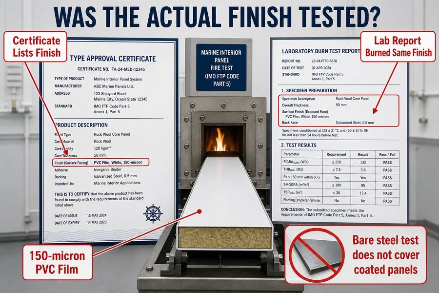 marine-panel-actual-finish-fire-test
