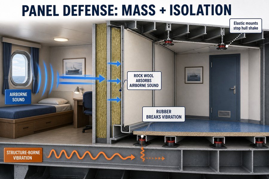 marine-panel-airborne-structure-borne-noise-control