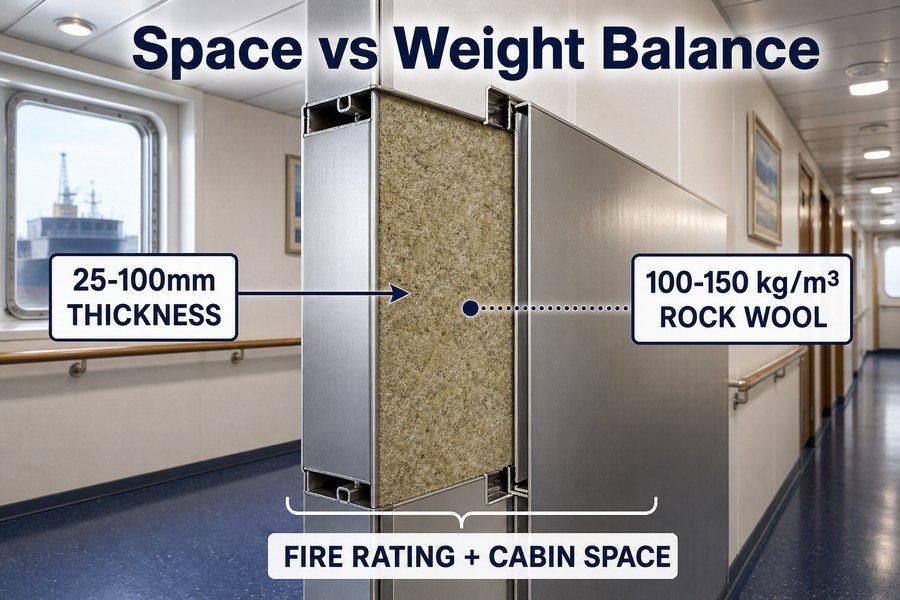 marine-wall-panel-insulation-space-weight-balance