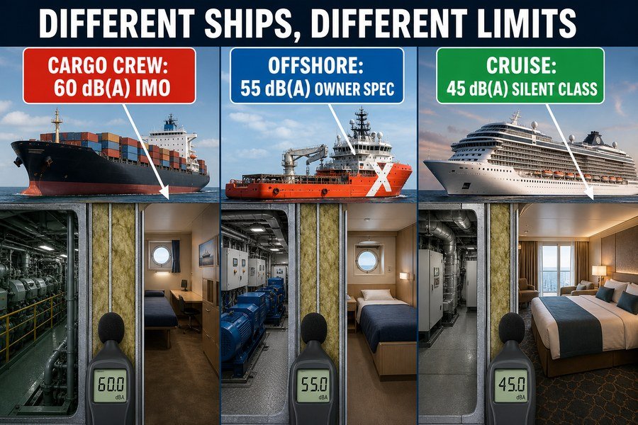 different-ship-cabin-noise-limits