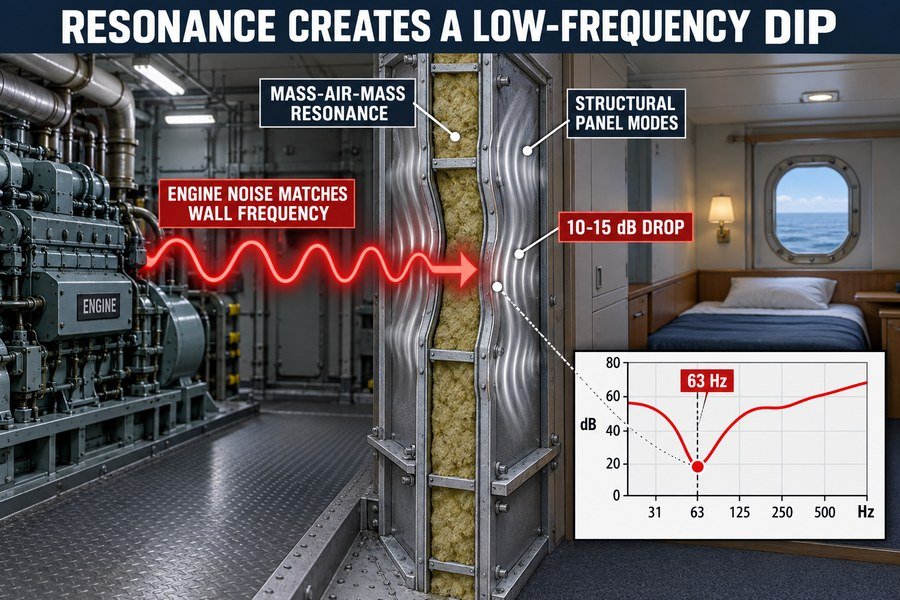 marine-bulkhead-resonance-frequency-insulation-dip