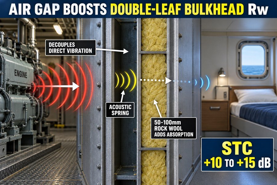 marine-double-leaf-bulkhead-air-gap-sound-reduction