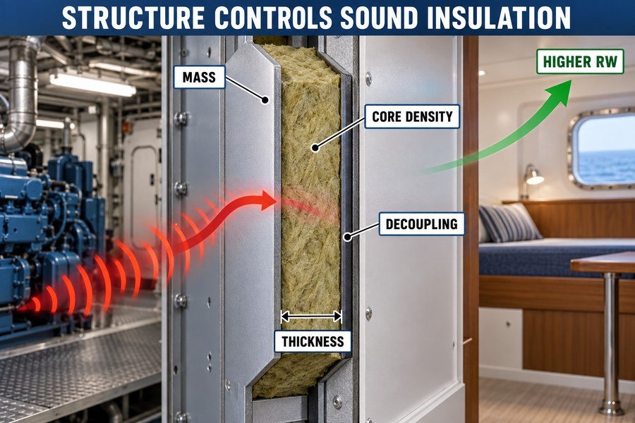 marine-interior-panel-sound-insulation-structure