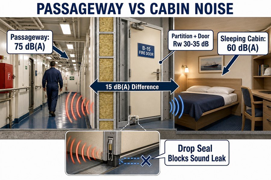 passageway-cabin-noise-fire-door