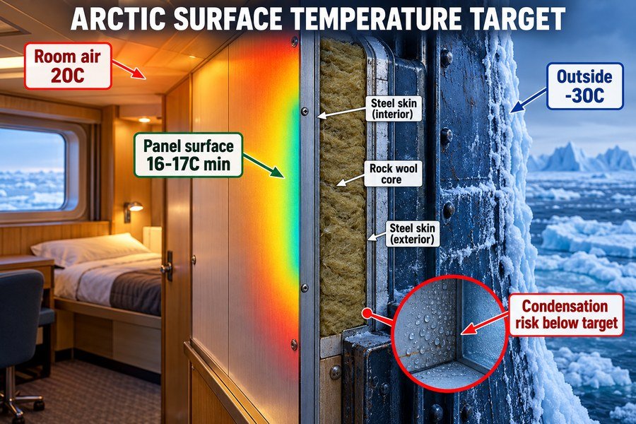 arctic-marine-lining-panel-surface-temperature-target