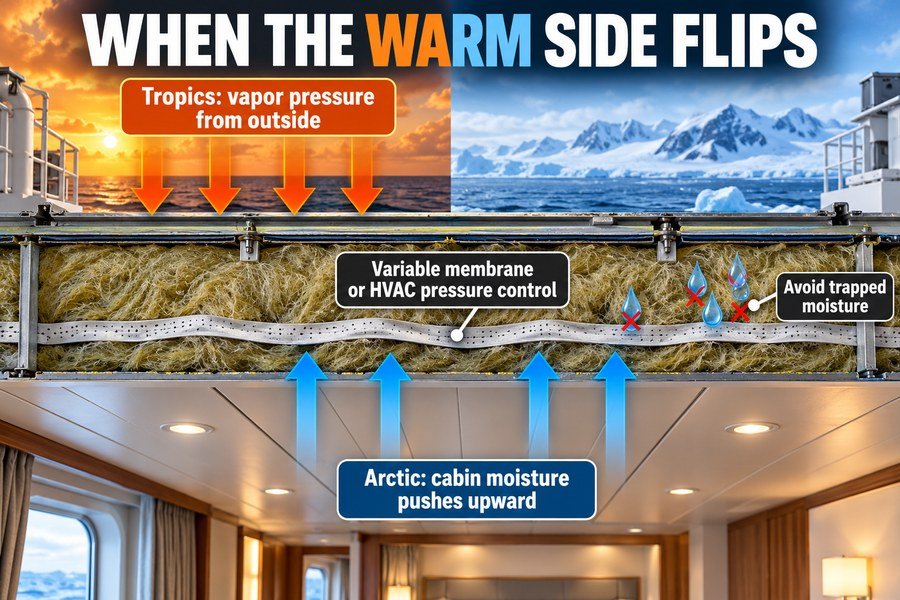 dual-climate-ceiling-panel-vapor-barriers