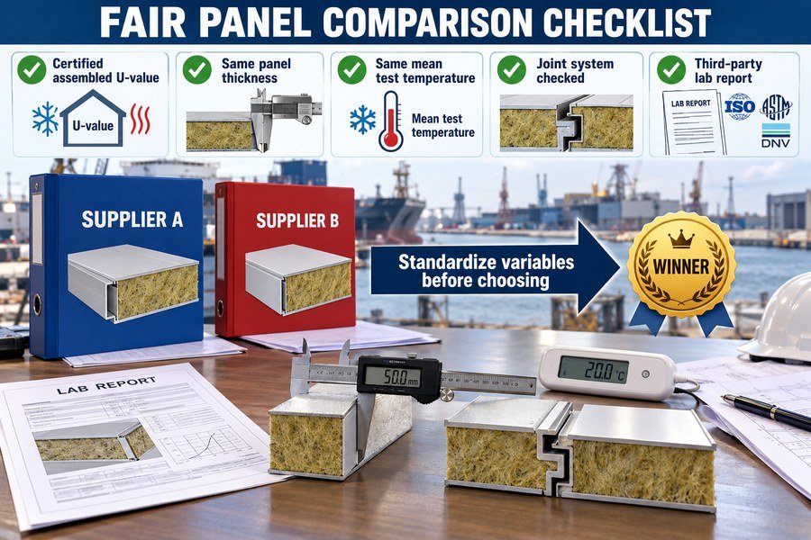 fair-marine-panel-u-value-comparison-checklist