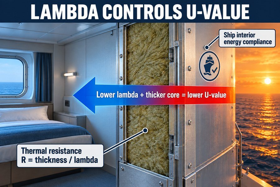 marine-accommodation-panel-lambda-u-value