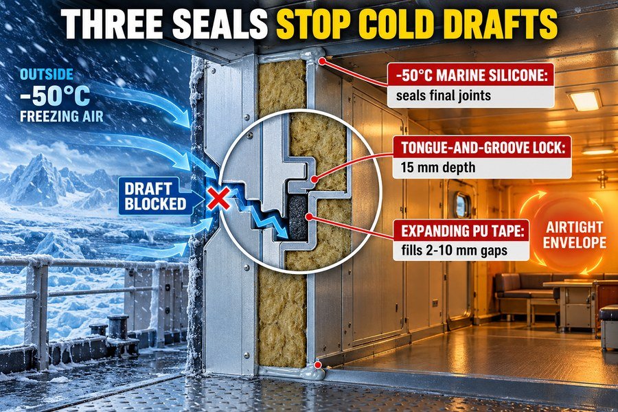 marine-bulkhead-panel-cold-draft-sealing