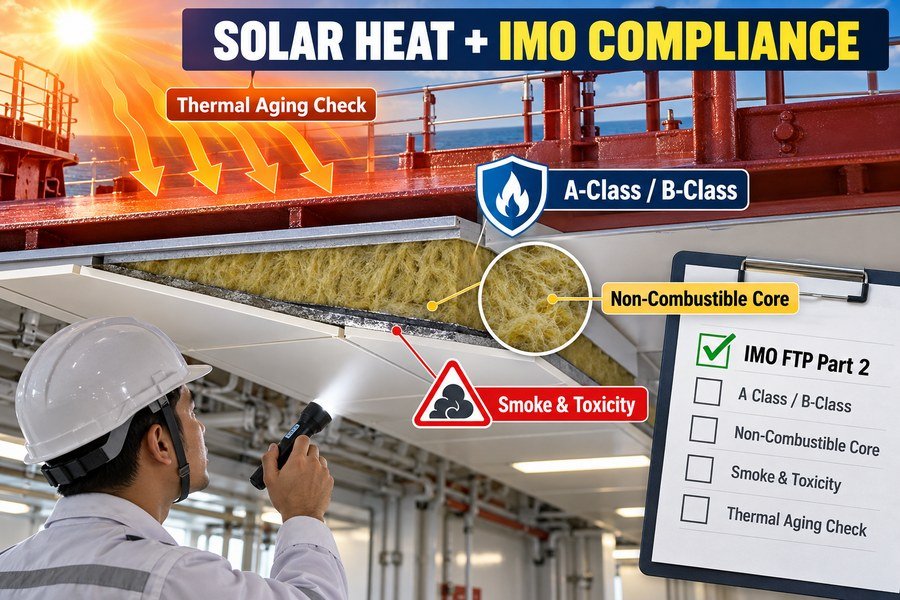 marine-ceiling-panel-imo-compliance-solar-heat
