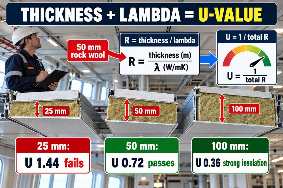 marine-ceiling-panel-thickness-u-value-calculation