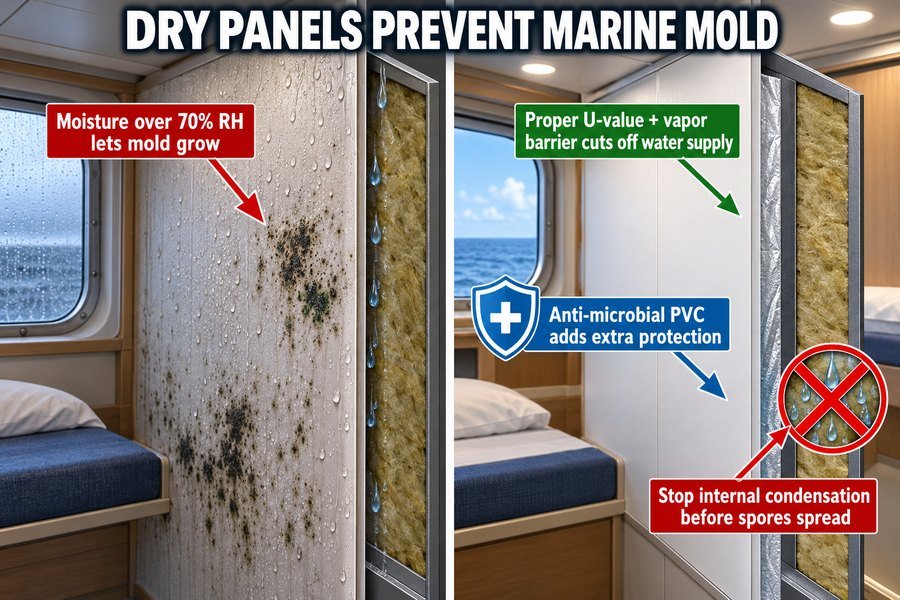 marine-interior-panel-condensation-mold-prevention