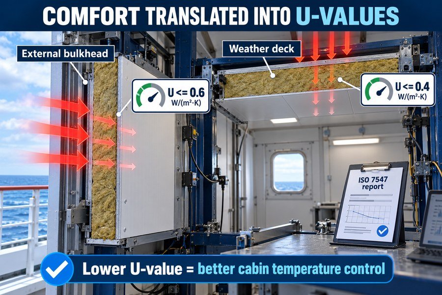marine-interior-panel-u-value-comfort-targets