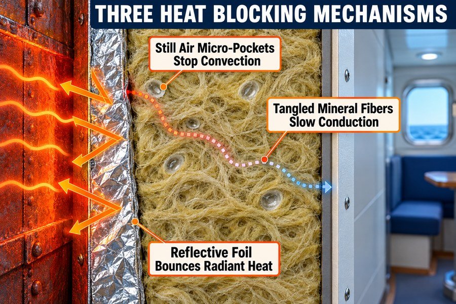 marine-lining-panel-heat-blocking-core-mechanisms