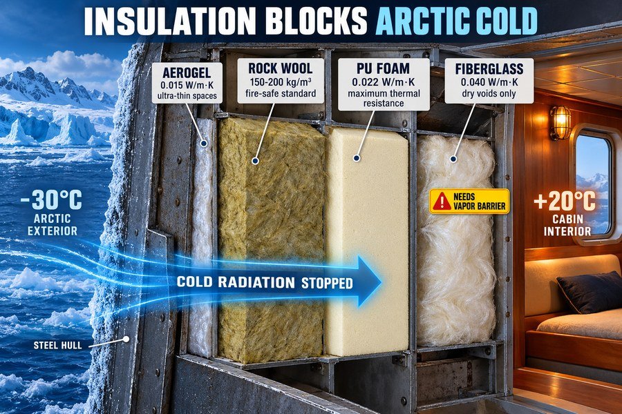 marine-lining-panel-insulation-arctic-cold