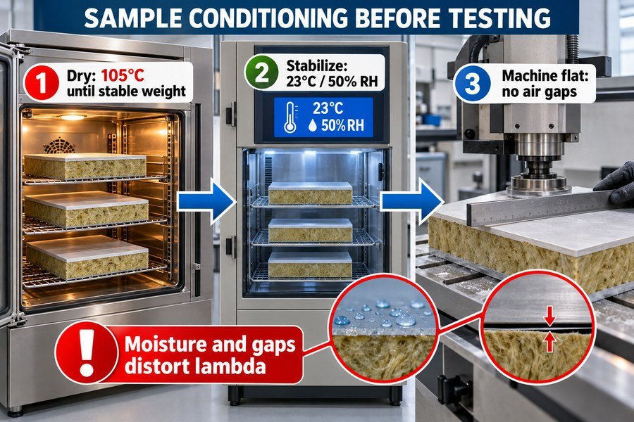 marine-panel-sample-conditioning-before-thermal-test