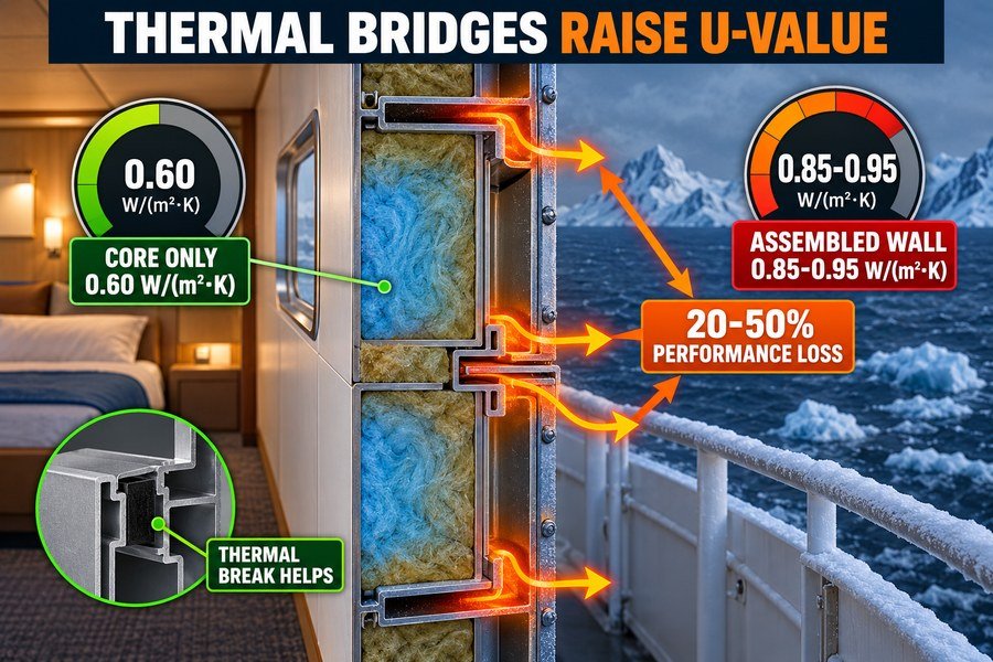 marine-panel-u-value-thermal-bridge